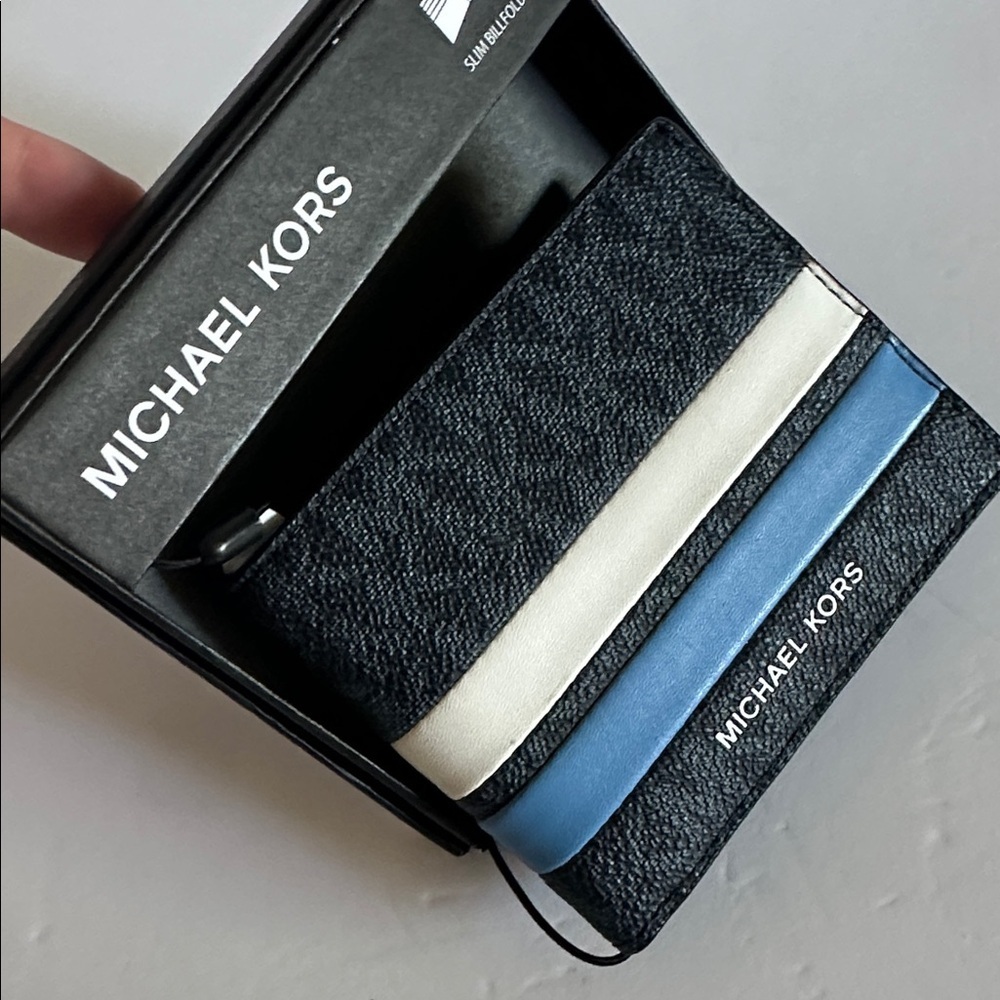 Michael Kors Black and Blue Wallet